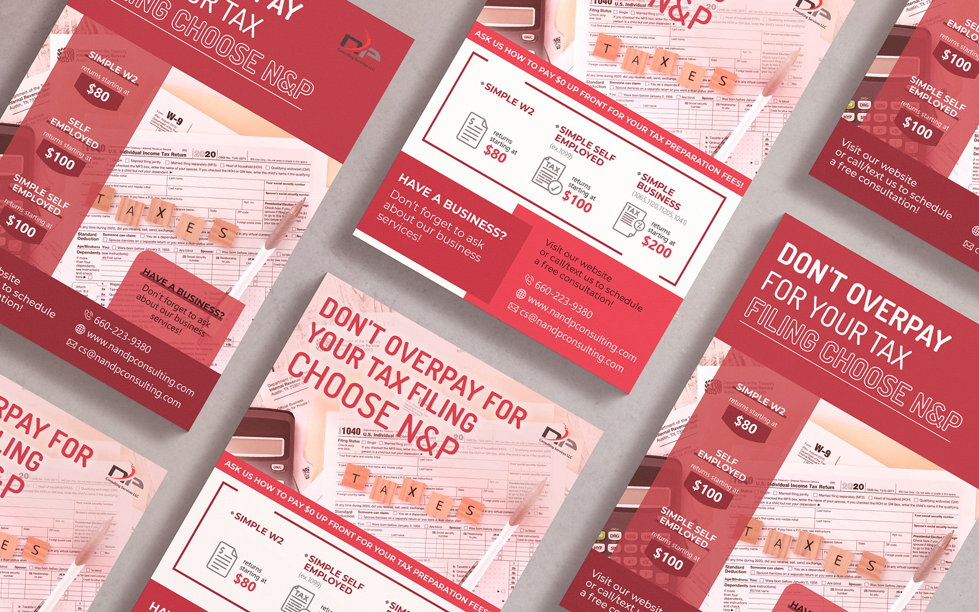 Flyers & Business card for N&P Consulting Services LLC — Изображение №8 — Брендинг, Графика на Dprofile