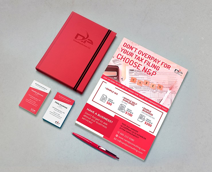 Flyers & Business card for N&P Consulting Services LLC — Брендинг, Графика на Dprofile