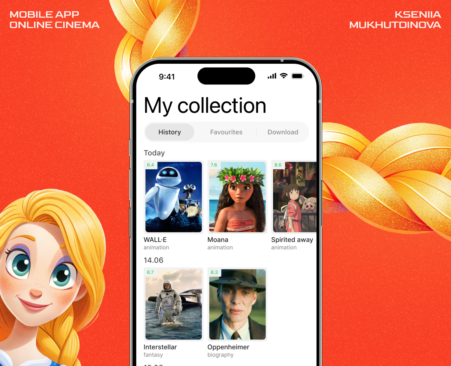 KINOWAVE | Mobile Cinema App — Интерфейсы на Dprofile