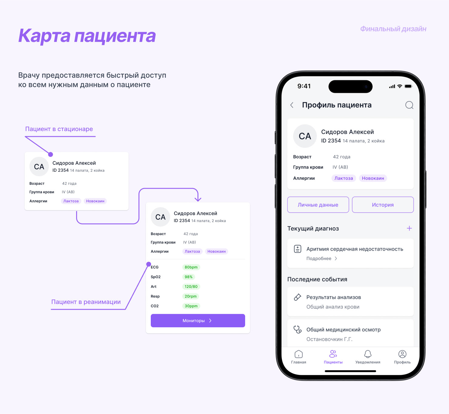 MediTechAssist | Medical App | UX/UI — Изображение №15 — Интерфейсы на Dprofile