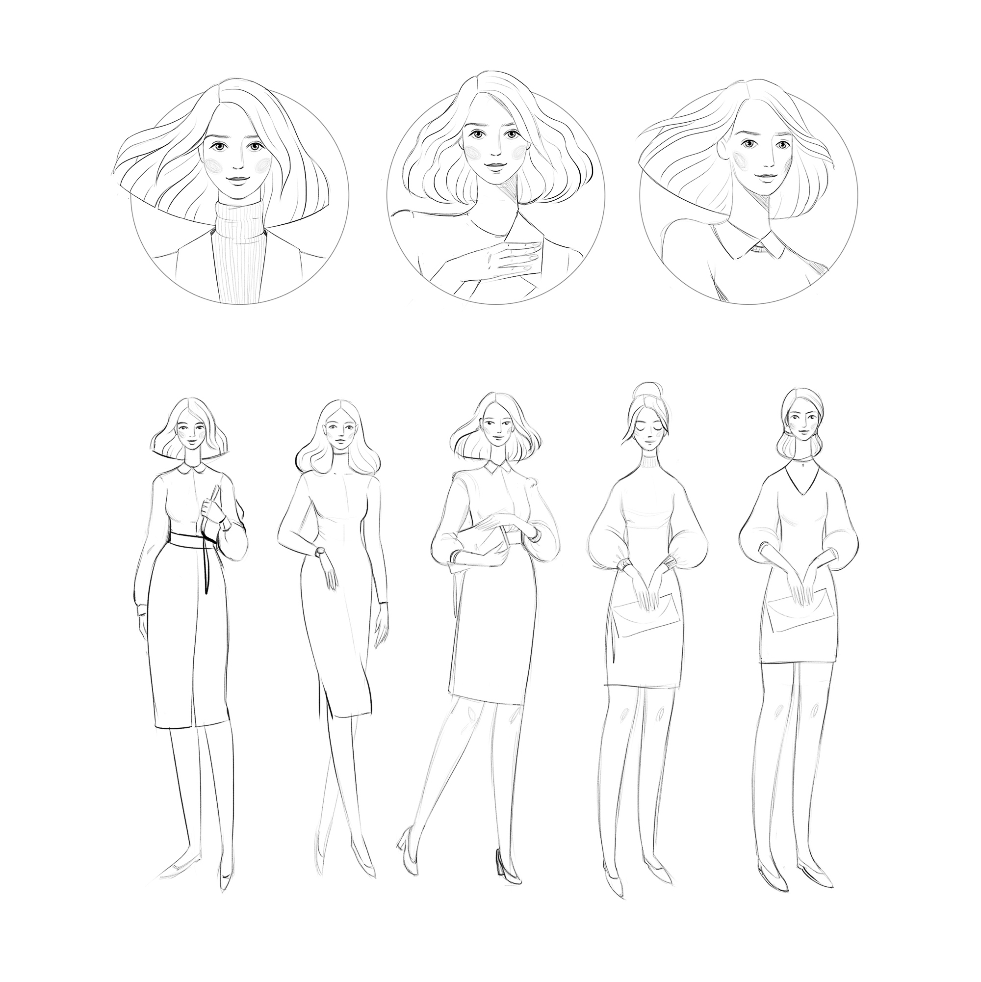 character design Clea N. — Изображение №2 — Иллюстрация, Графика на Dprofile