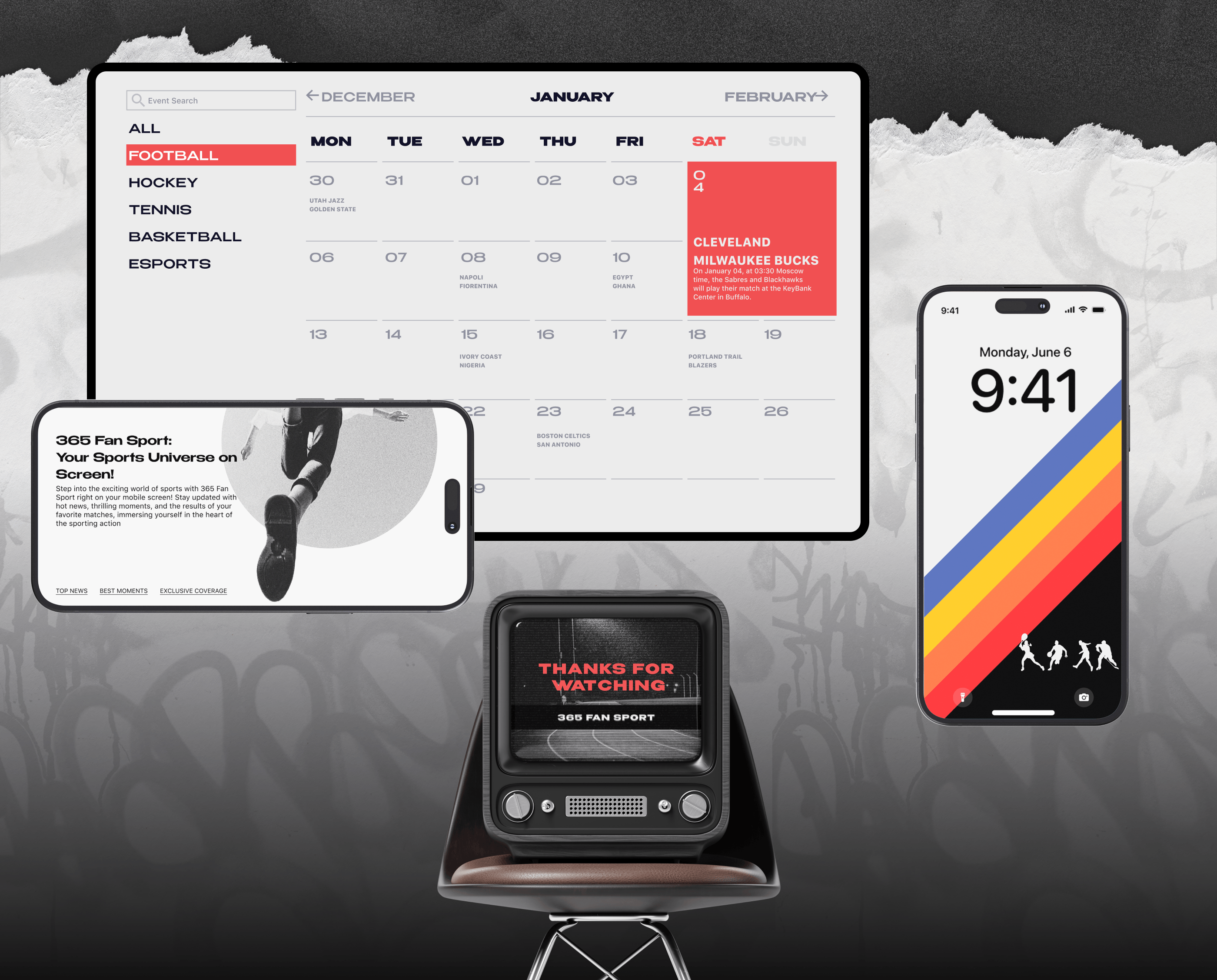 Sports news 365 Fan Sport — Изображение №10 — Интерфейсы, Брендинг на Dprofile