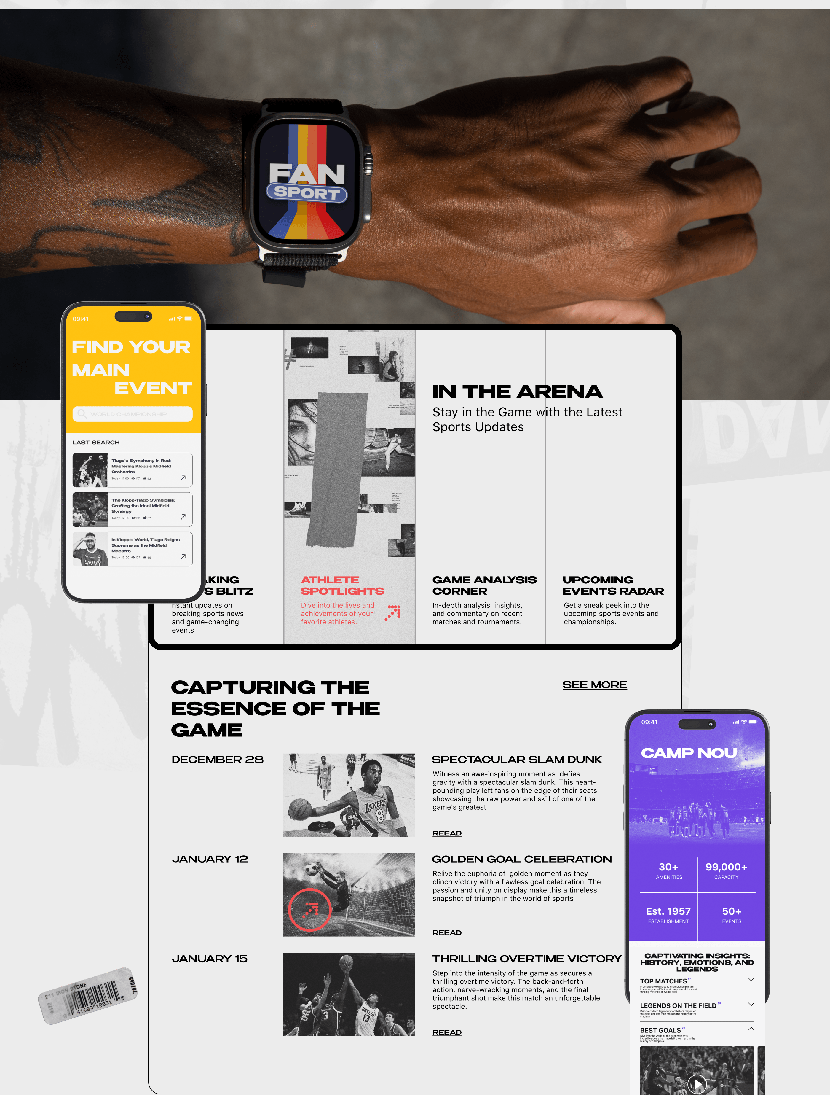Sports news 365 Fan Sport — Изображение №5 — Интерфейсы, Брендинг на Dprofile