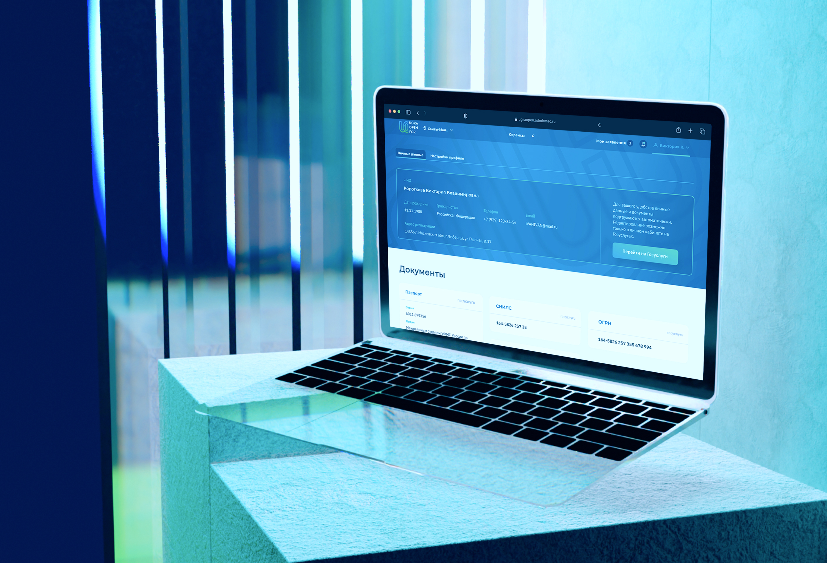 Гос.портал для предпринимателей региона ЮГРА — Изображение №7 — Интерфейсы на Dprofile