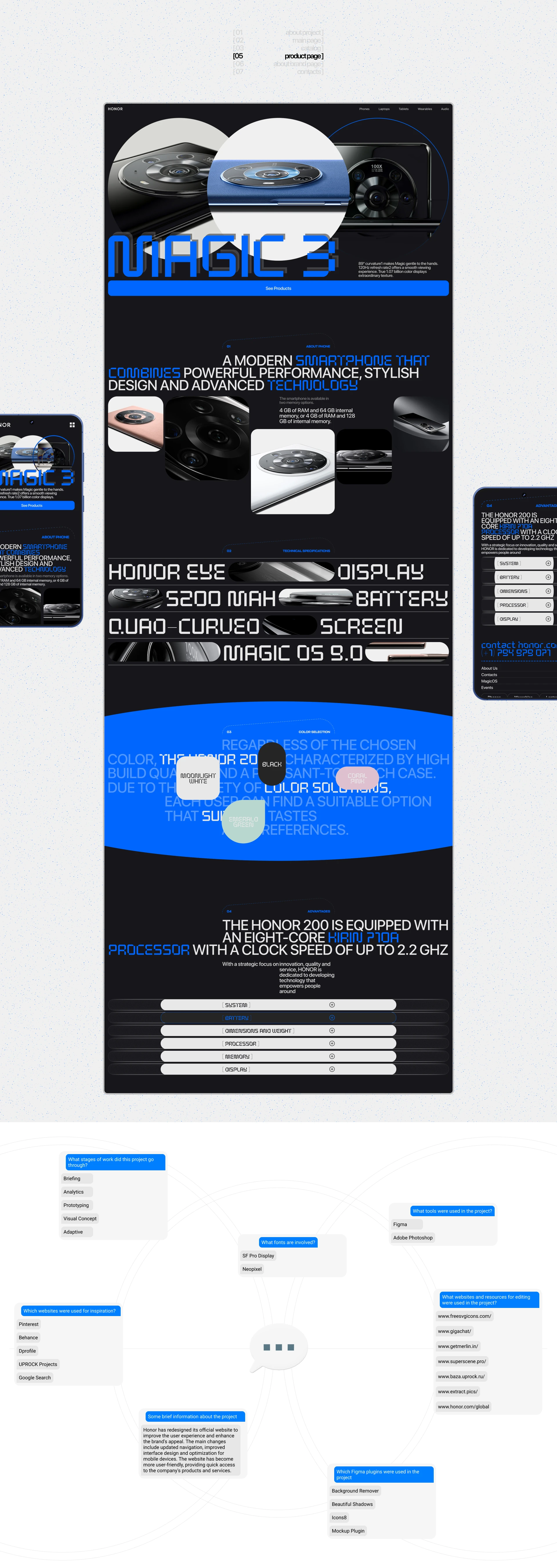 HONOR IS BEYOND - CORPORATE WEBSITE REDESIGN — Изображение №5 — Интерфейсы на Dprofile