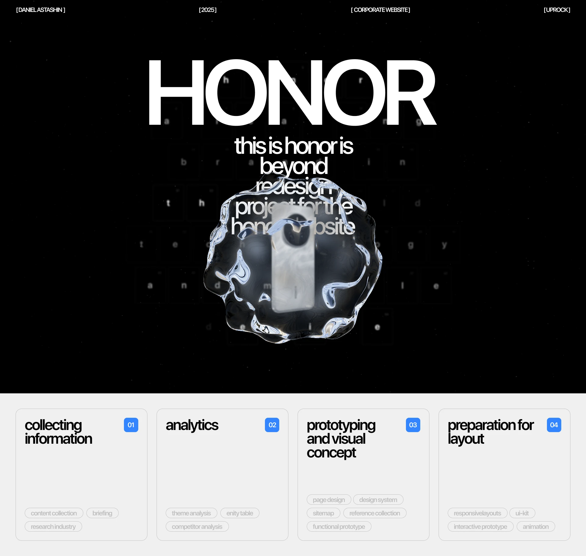 HONOR IS BEYOND - CORPORATE WEBSITE REDESIGN — Изображение №1 — Интерфейсы на Dprofile