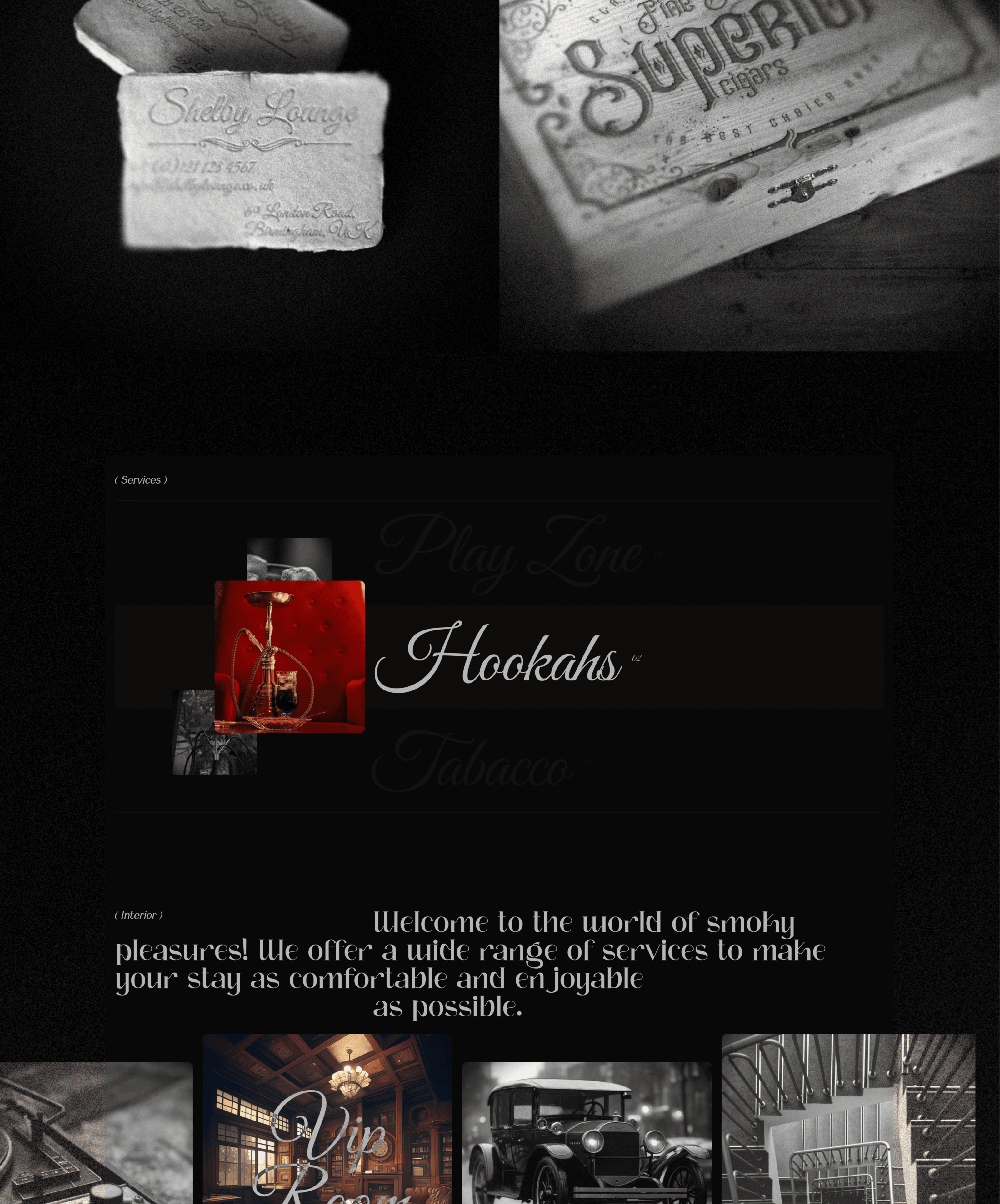Shelby Lounge - Hookah Bar — Изображение №3 — Интерфейсы, Графика на Dprofile