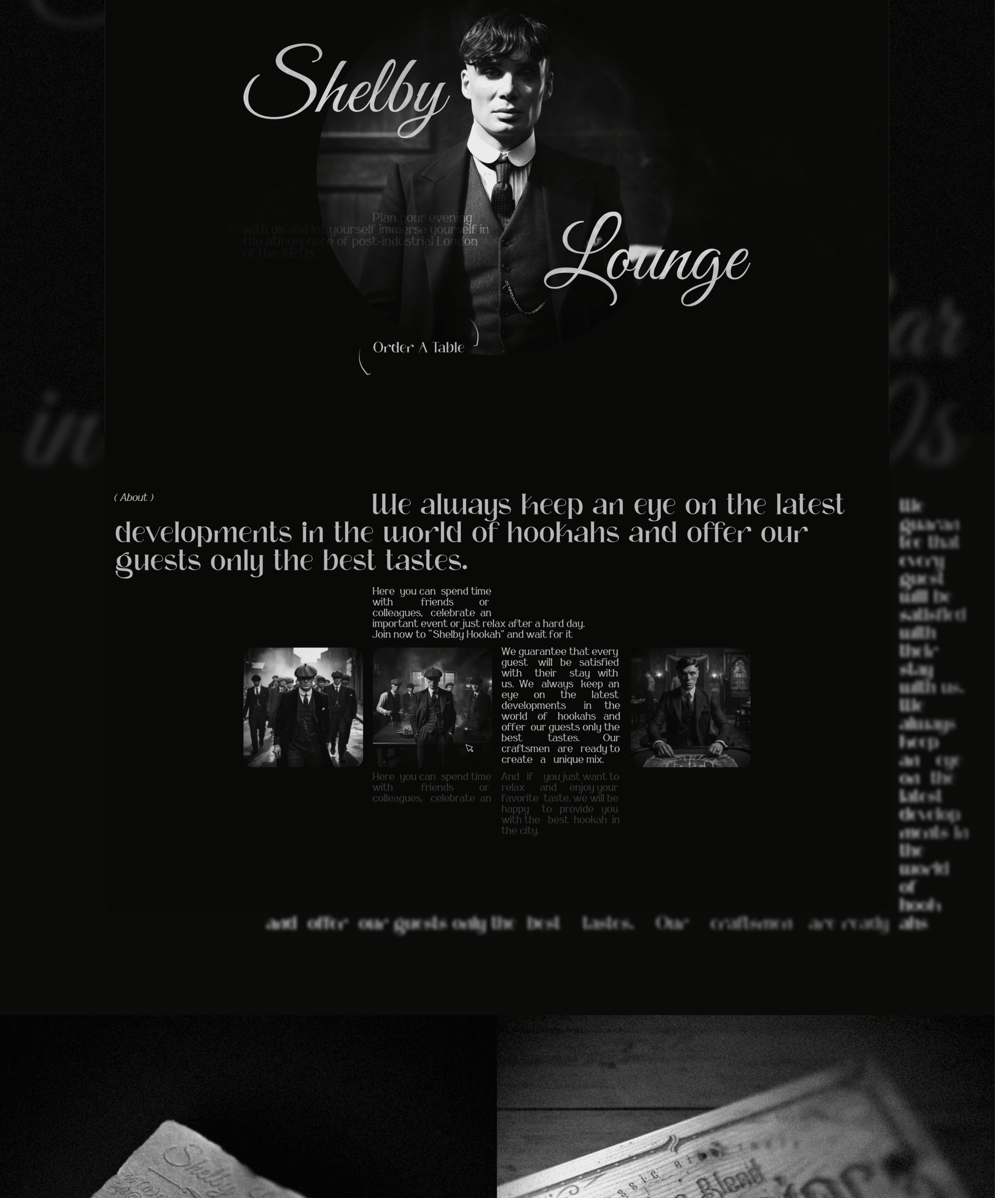 Shelby Lounge - Hookah Bar — Изображение №2 — Интерфейсы, Графика на Dprofile