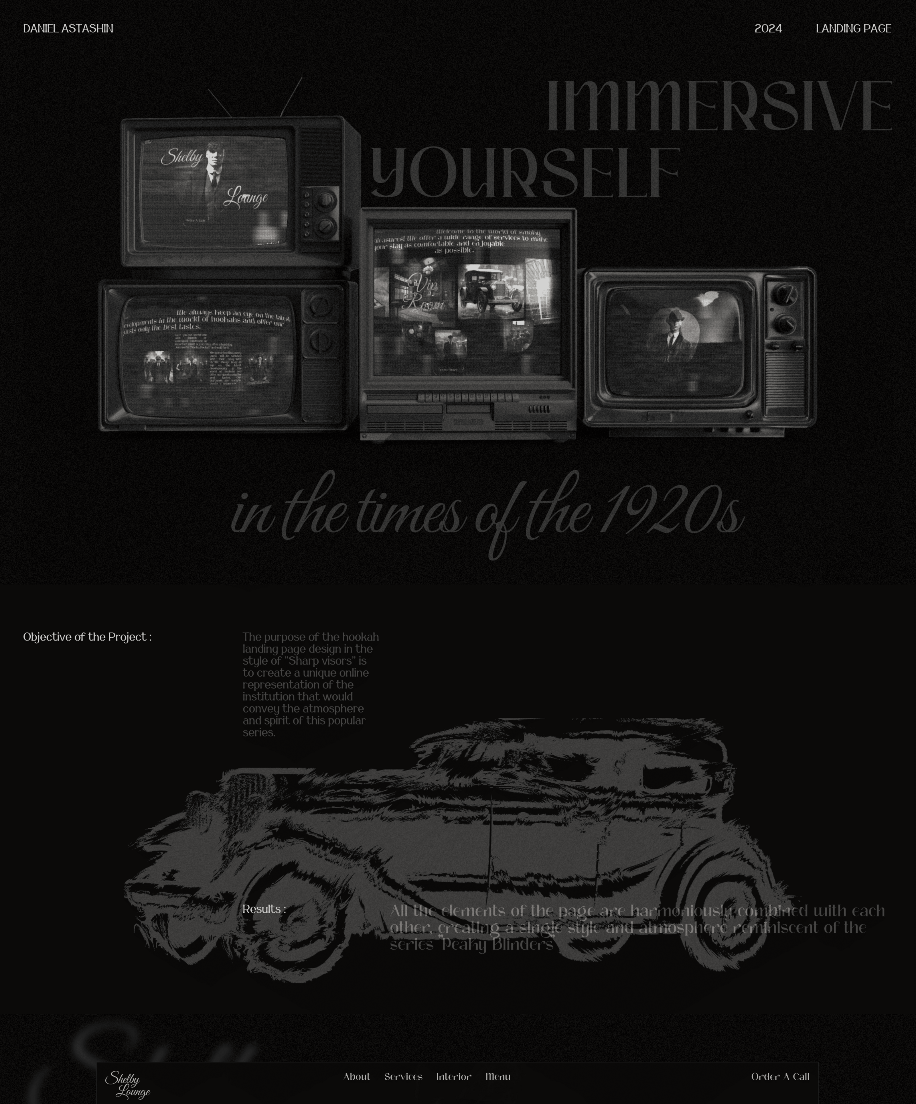 Shelby Lounge - Hookah Bar — Изображение №1 — Интерфейсы, Графика на Dprofile