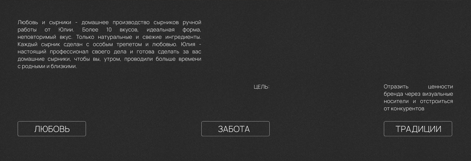 Любовь и сырники — Изображение №2 — Брендинг на Dprofile