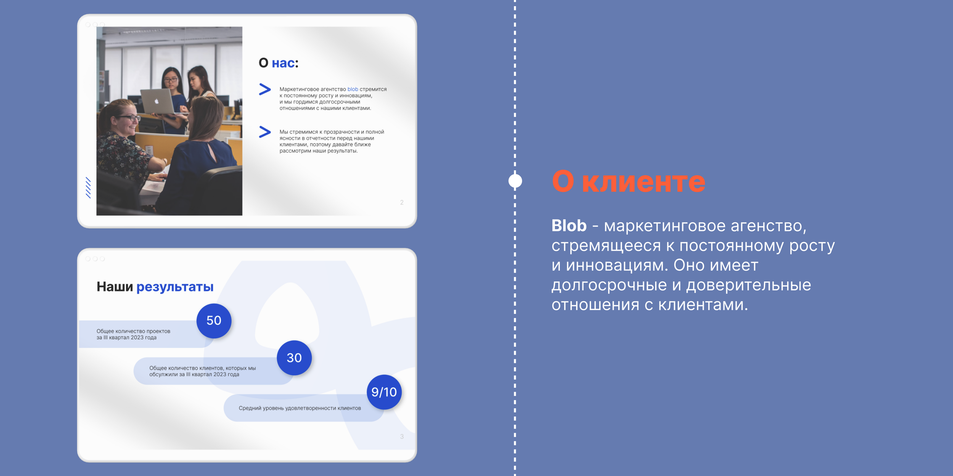 Дизайн презентации для маркетингового агентства blob — Изображение №3 — Графика на Dprofile