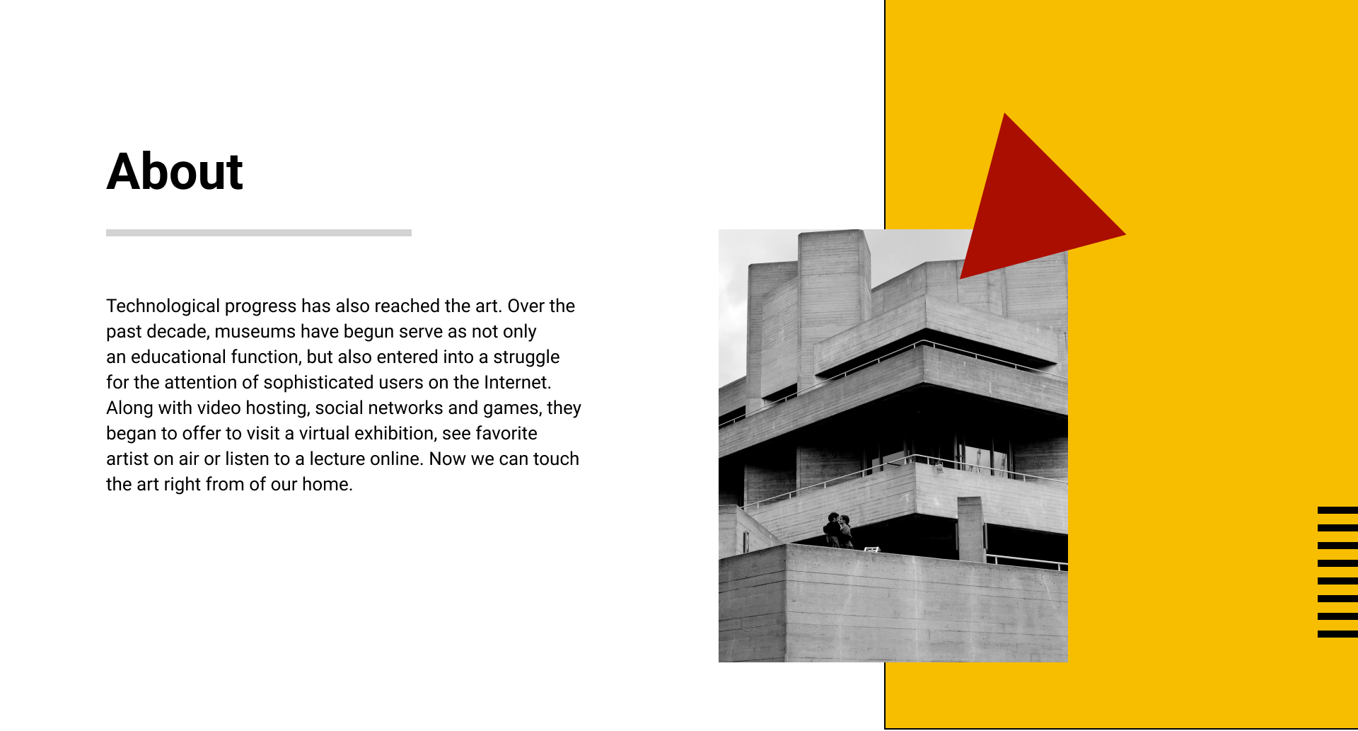 Online museum | Concept and design — Изображение №2 — Интерфейсы на Dprofile