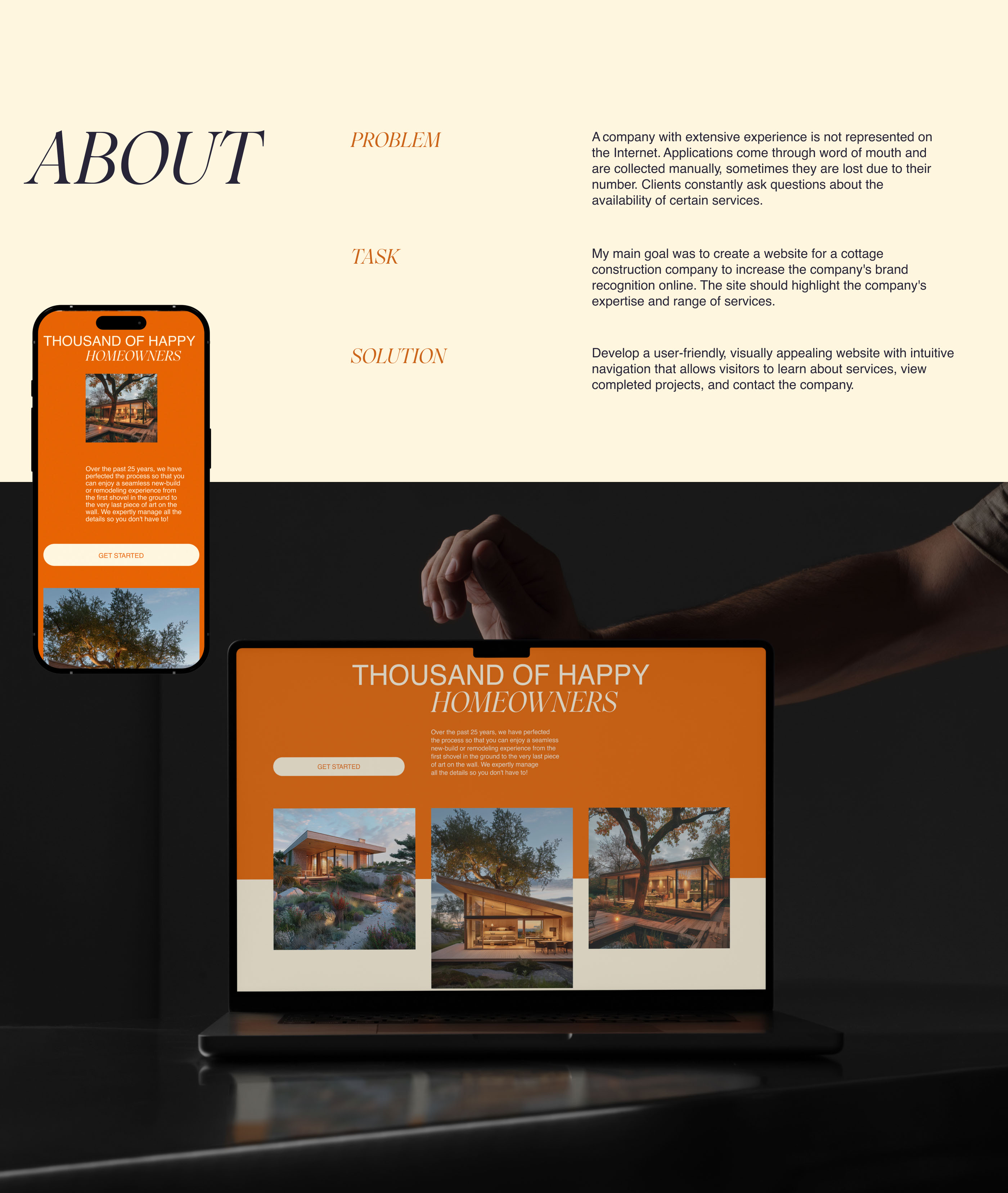 Web-design for a construction company — Изображение №2 — Интерфейсы на Dprofile