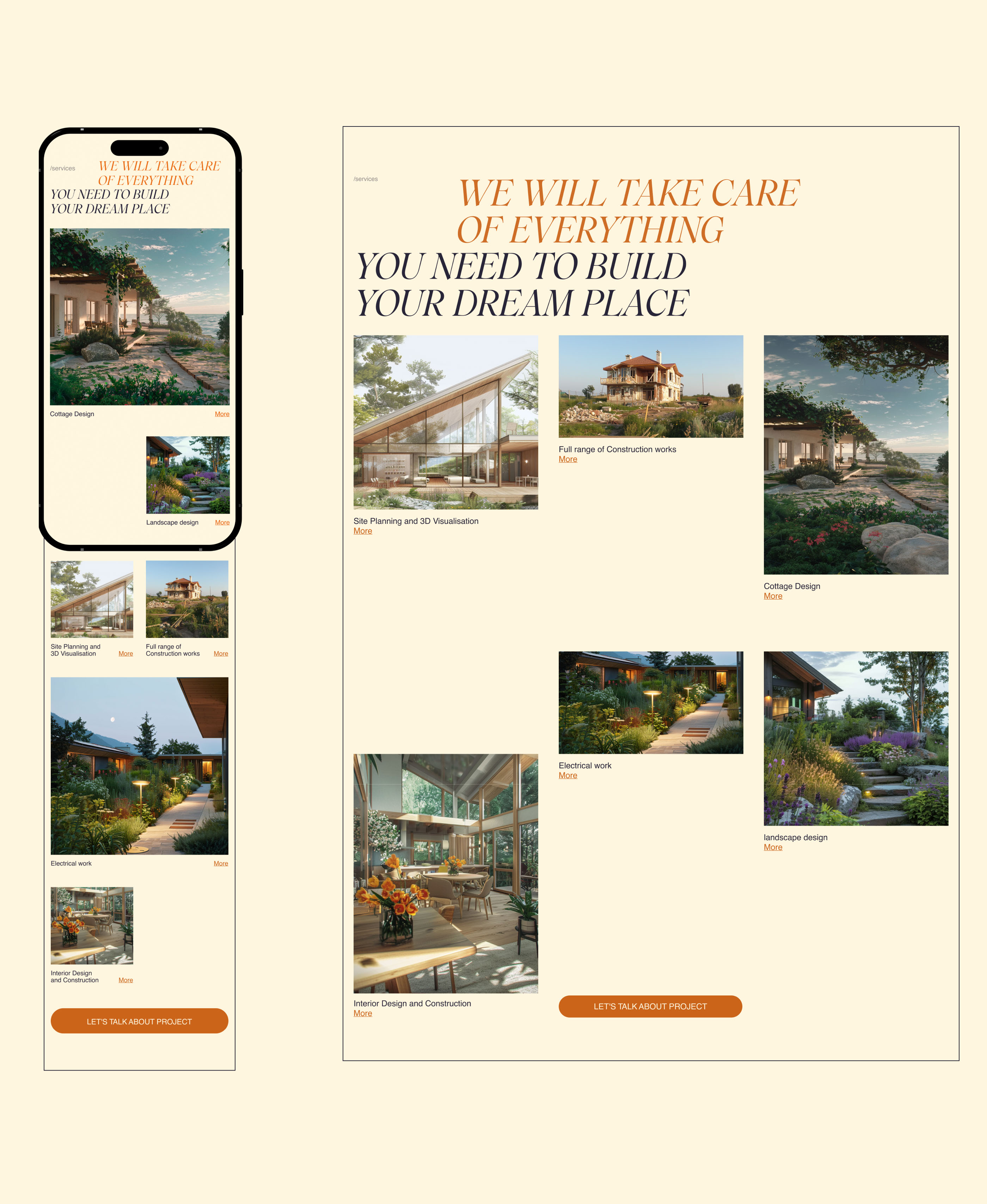 Web-design for a construction company — Изображение №7 — Интерфейсы на Dprofile