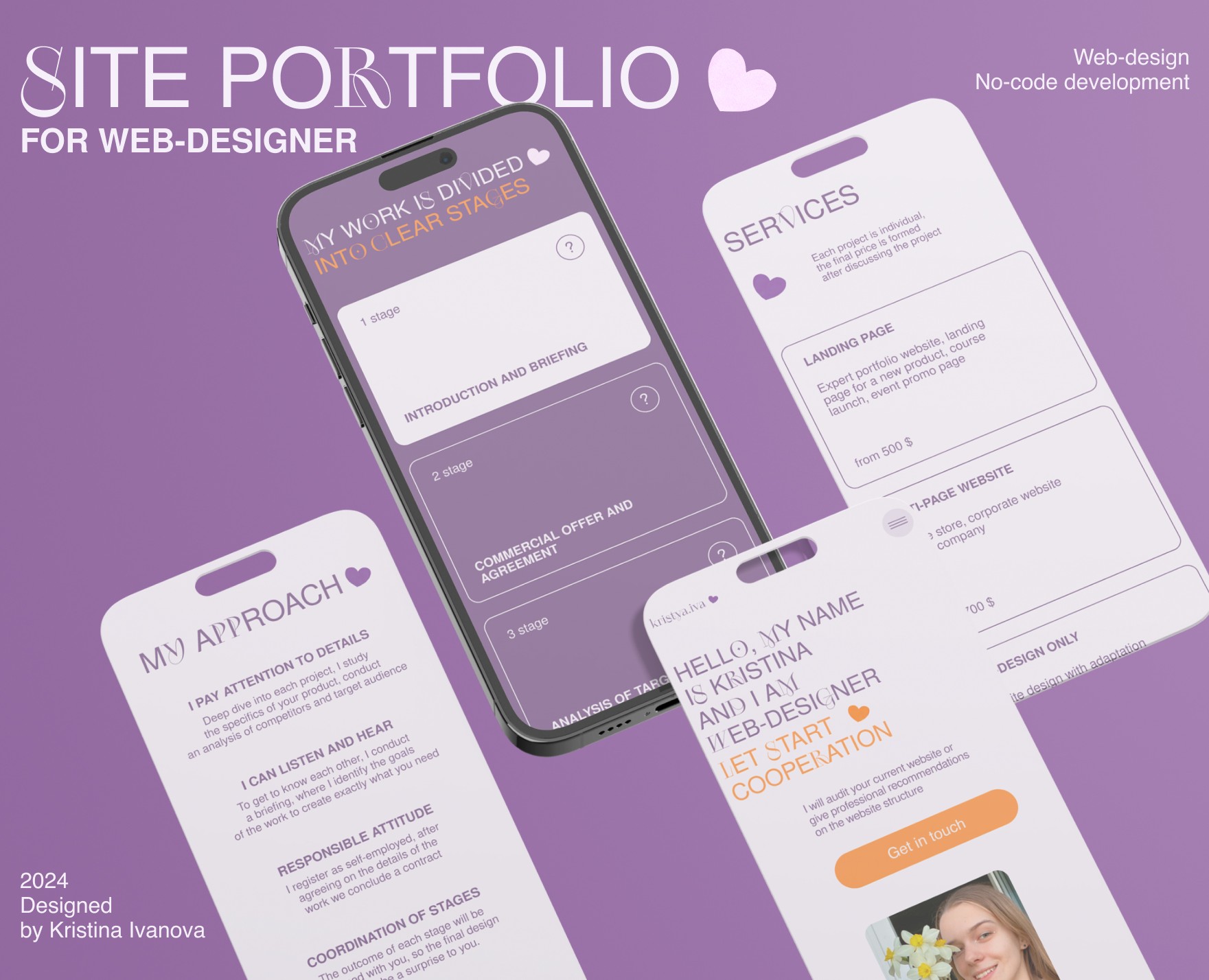 Website portfolio for webdesigner — Интерфейсы на Dprofile