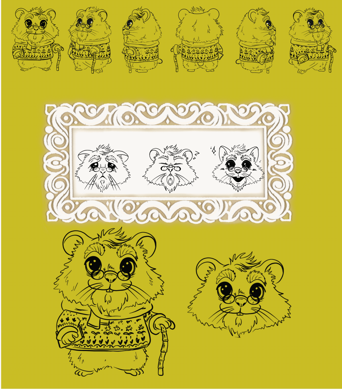 Nature’s tiny Hamster/Character Challenge/Illustration — Изображение №8 — Иллюстрация, Анимация на Dprofile
