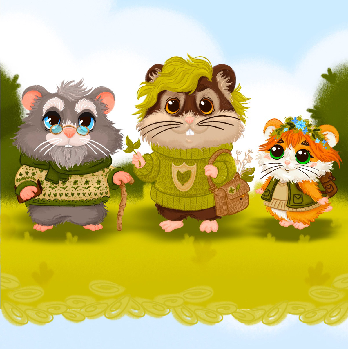 Nature’s tiny Hamster/Character Challenge/Illustration — Изображение №2 — Иллюстрация, Анимация на Dprofile