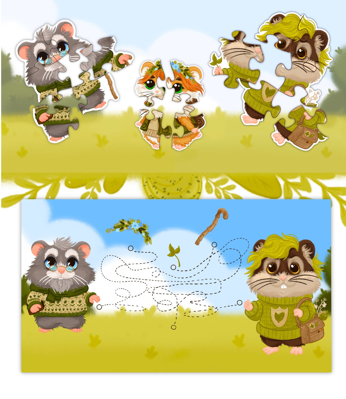 Nature’s tiny Hamster/Character Challenge/Illustration — Изображение №9 — Иллюстрация, Анимация на Dprofile