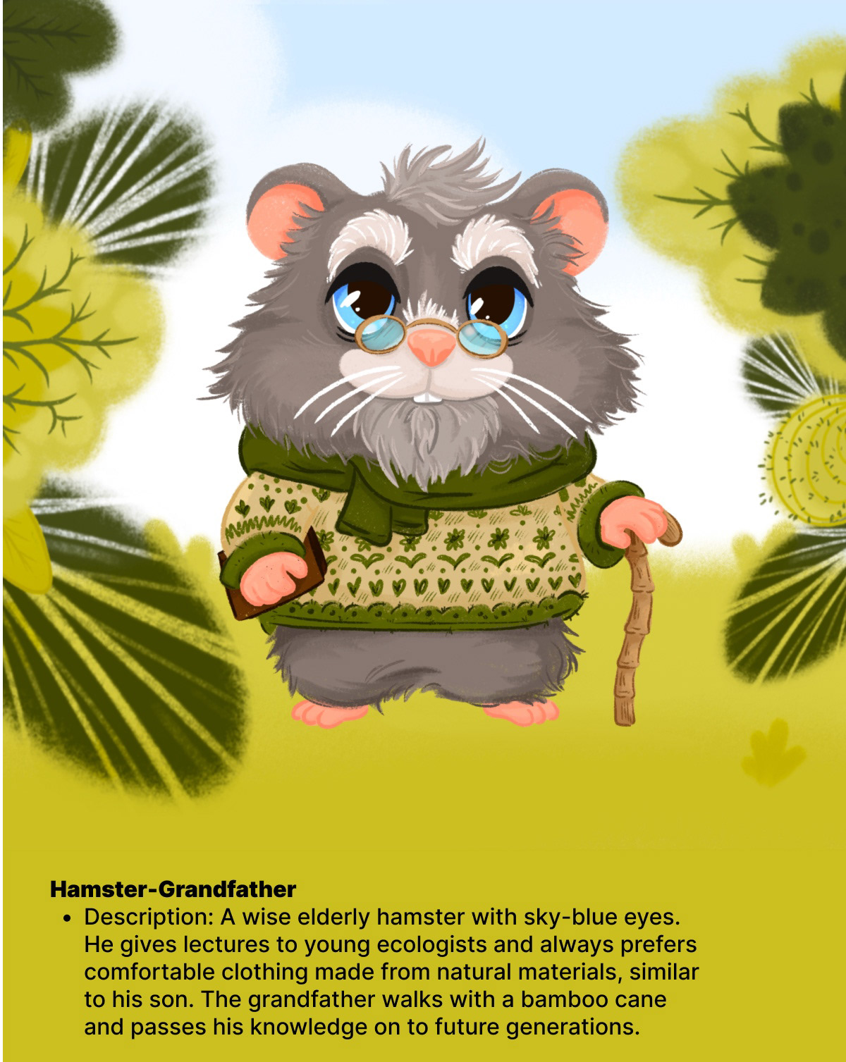 Nature’s tiny Hamster/Character Challenge/Illustration — Изображение №7 — Иллюстрация, Анимация на Dprofile
