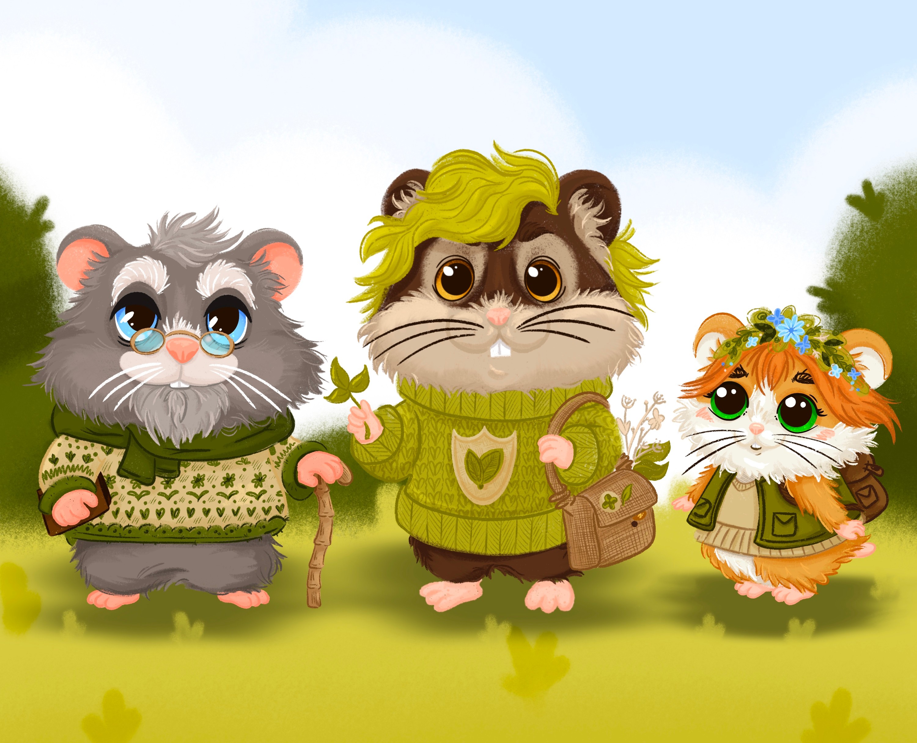 Nature’s tiny Hamster/Character Challenge/Illustration — Иллюстрация, Анимация на Dprofile