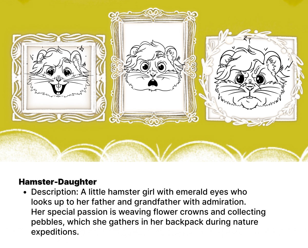 Nature’s tiny Hamster/Character Challenge/Illustration — Изображение №4 — Иллюстрация, Анимация на Dprofile