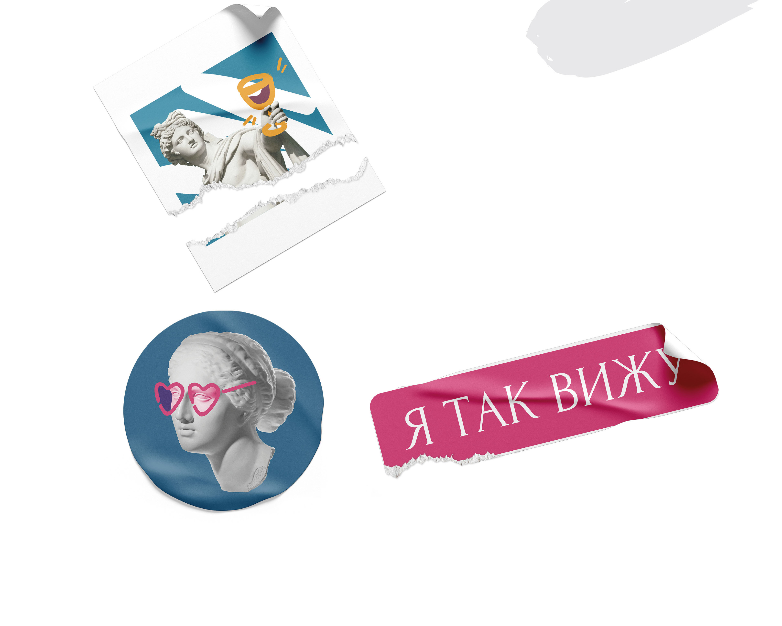 Стикерпак для арт-студии Том Сойер — Изображение №3 — Иллюстрация, Графика на Dprofile