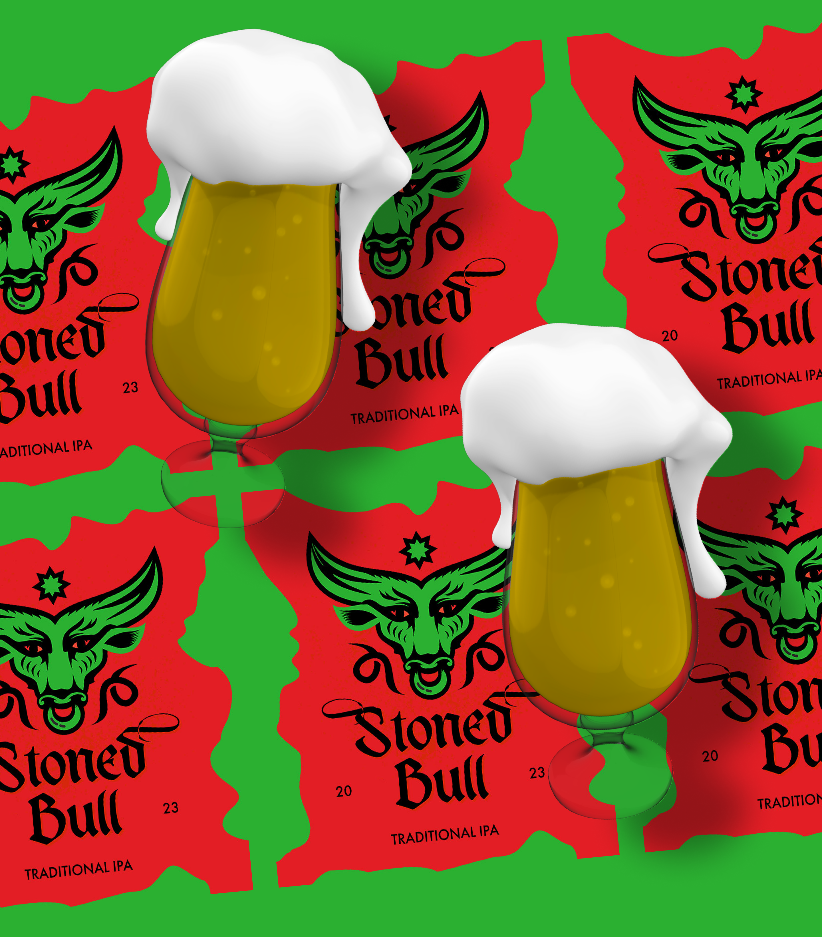 Stoned Bull ® Traditional IPA — Изображение №3 — Брендинг на Dprofile