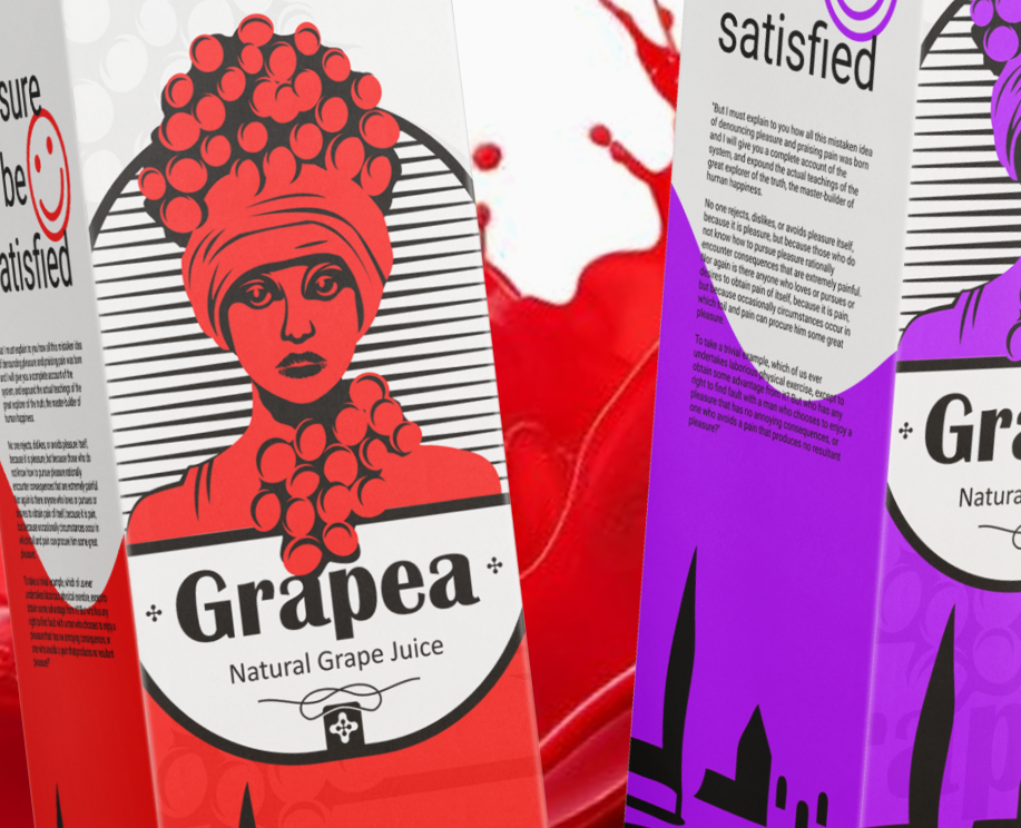 Grapea ® Натуральный виноградный сок — Брендинг на Dprofile