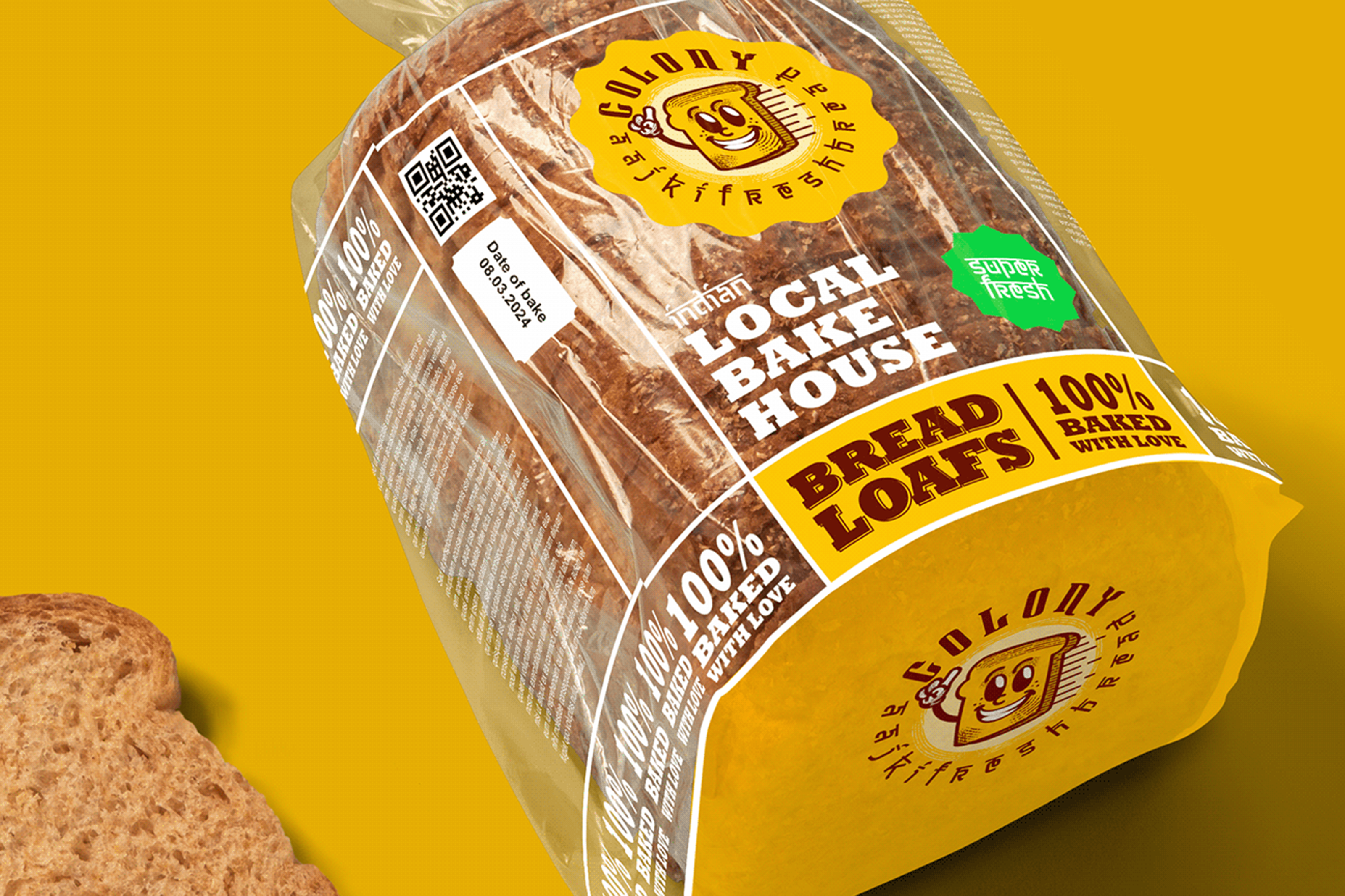 Colony ® Aaj Ki Fresh Bread / Хлеб — Изображение №5 — Брендинг на Dprofile