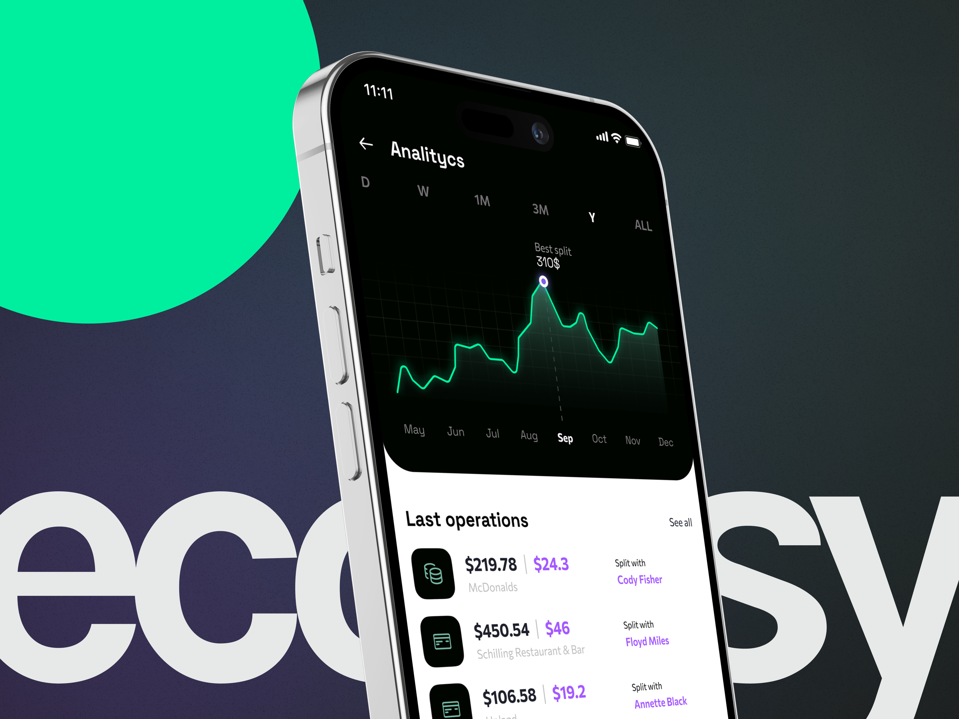 Econsy – Приложение для разделения счета — Изображение №1 — Интерфейсы на Dprofile