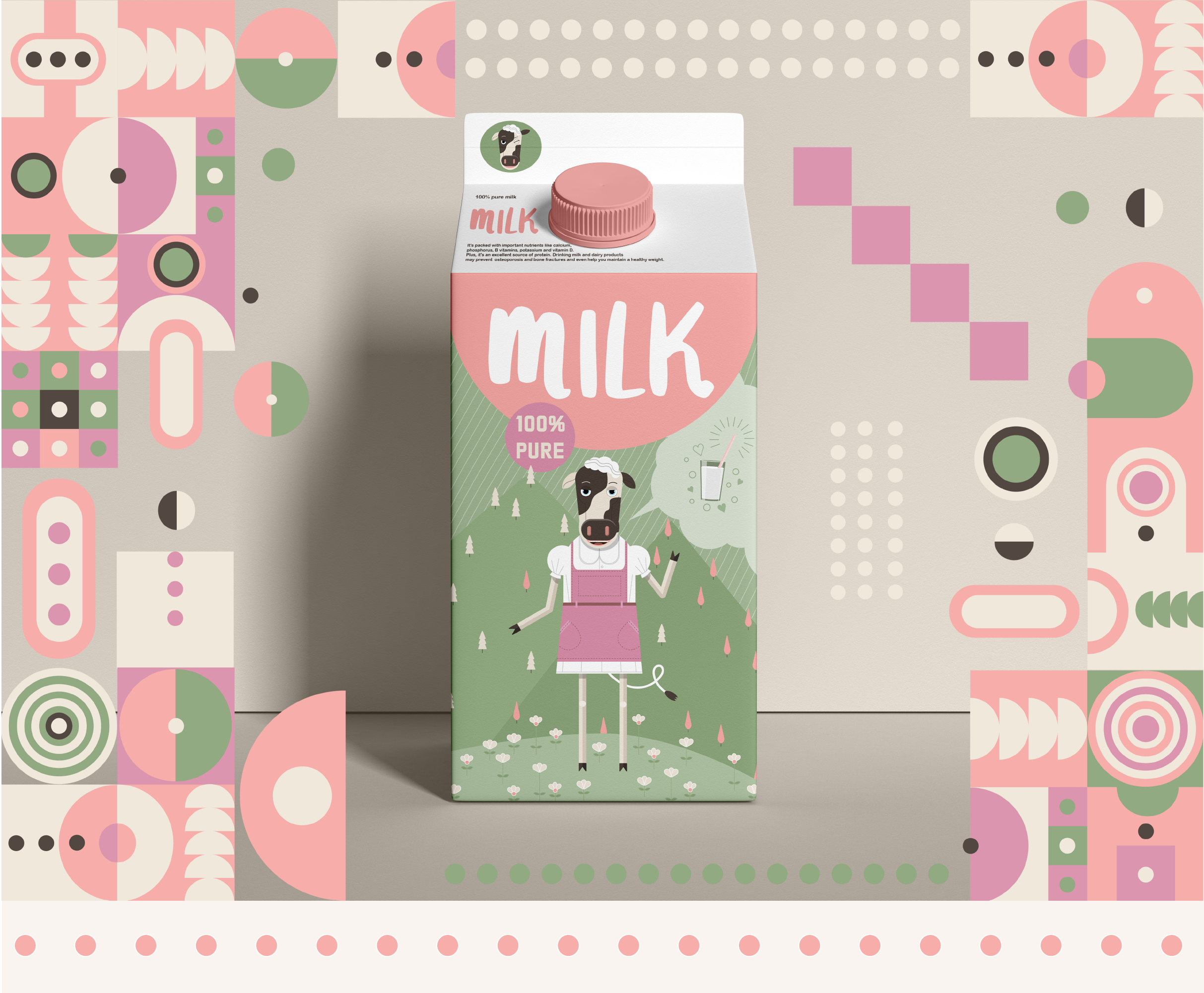 Персонаж для молочной продукции — Изображение №5 — Интерфейсы, Брендинг на Dprofile