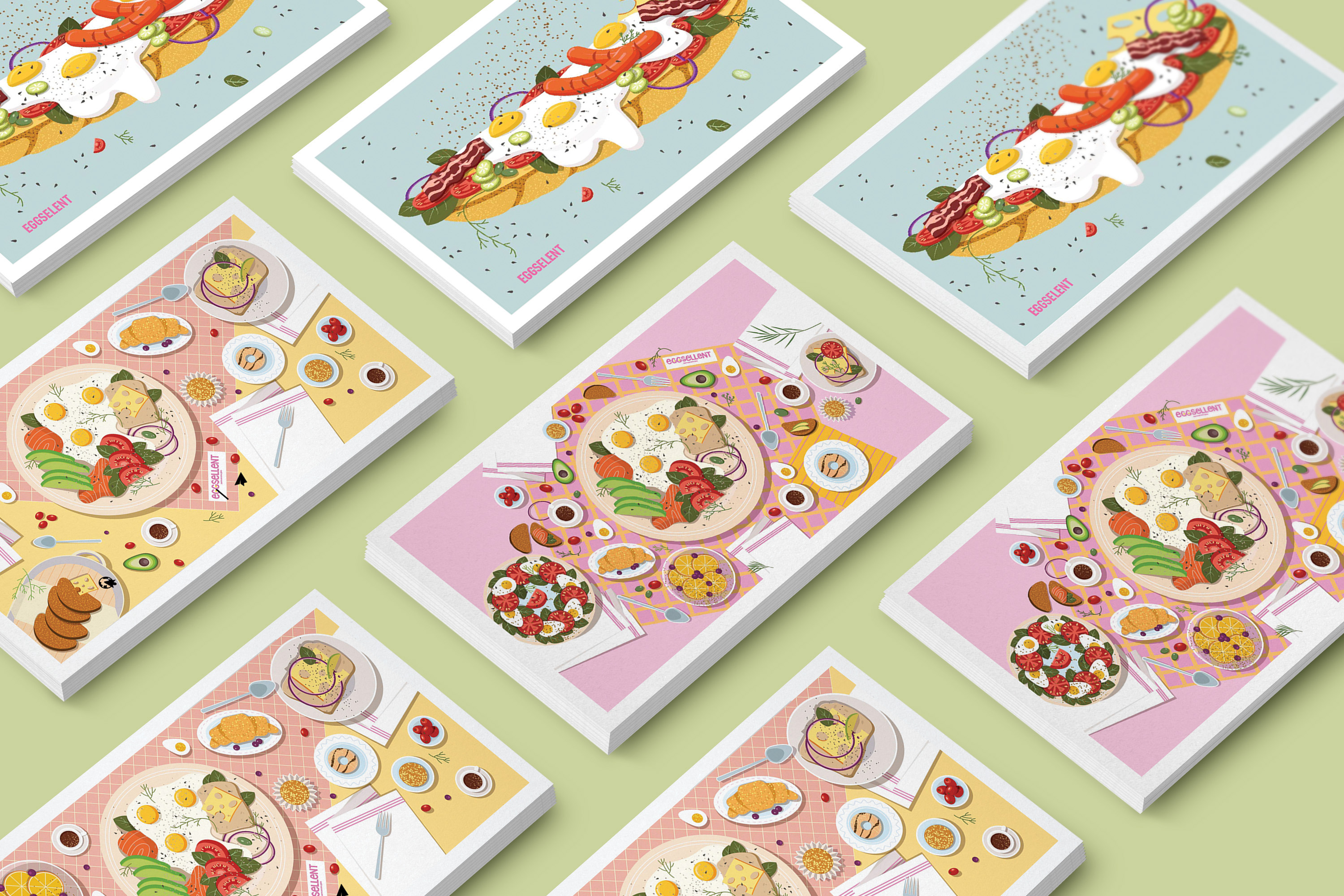 Food Иллюстрации для EGGSELLENT — Изображение №21 — Брендинг, Иллюстрация на Dprofile