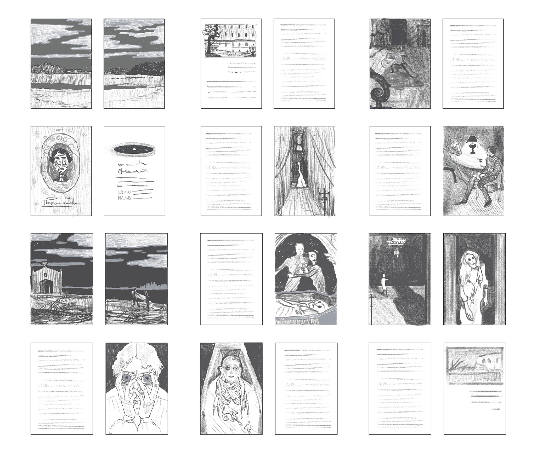 Падение дома Ашеров — Изображение №4 — Иллюстрация, Графика на Dprofile