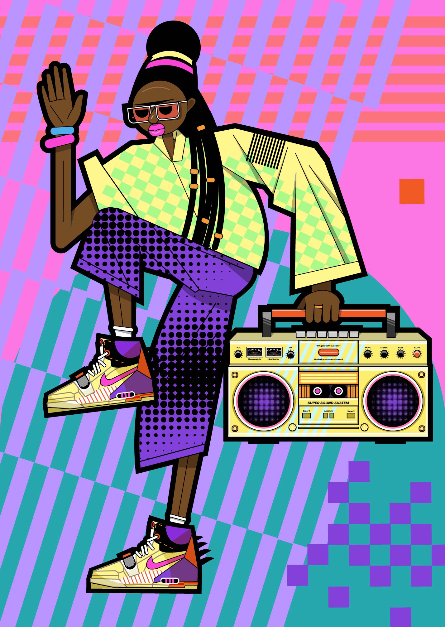 Летняя распродажа кроссовок — Изображение №9 — Брендинг, Иллюстрация на Dprofile