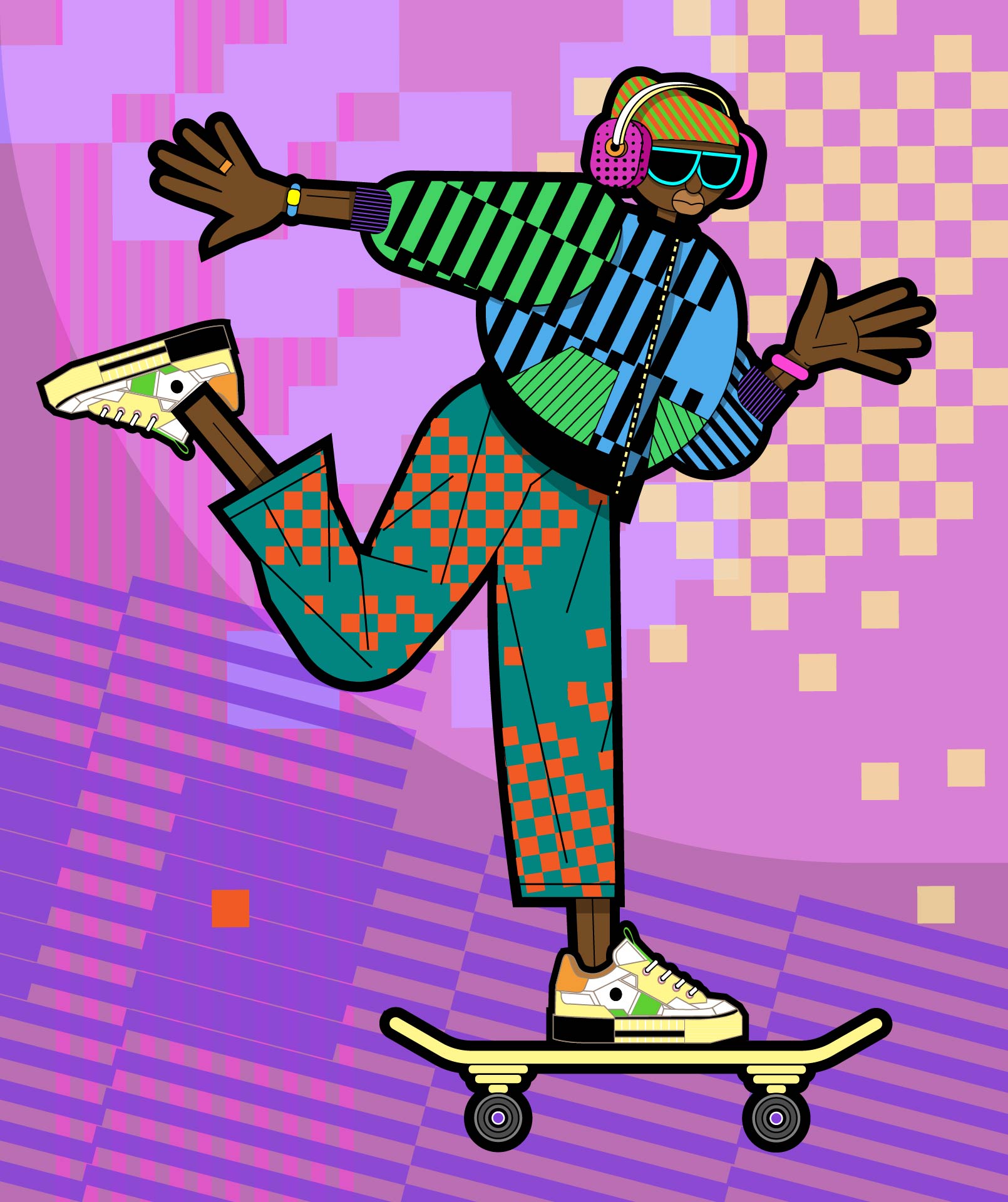 Летняя распродажа кроссовок — Изображение №7 — Брендинг, Иллюстрация на Dprofile