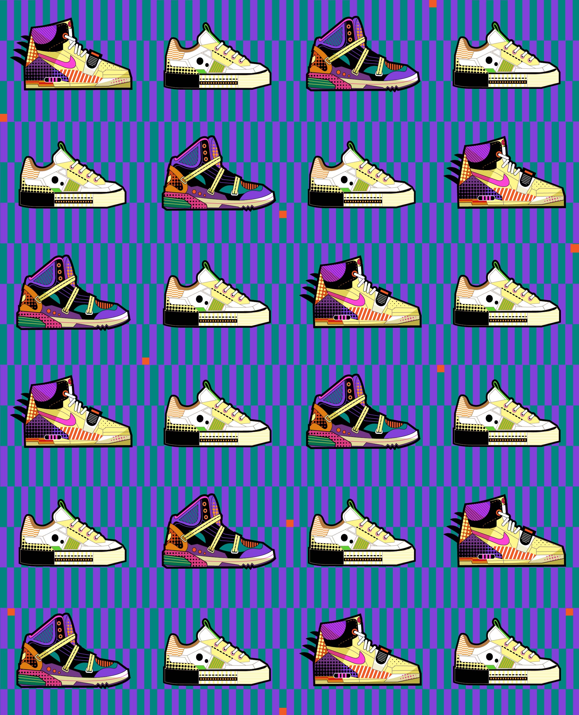 Летняя распродажа кроссовок — Изображение №26 — Брендинг, Иллюстрация на Dprofile