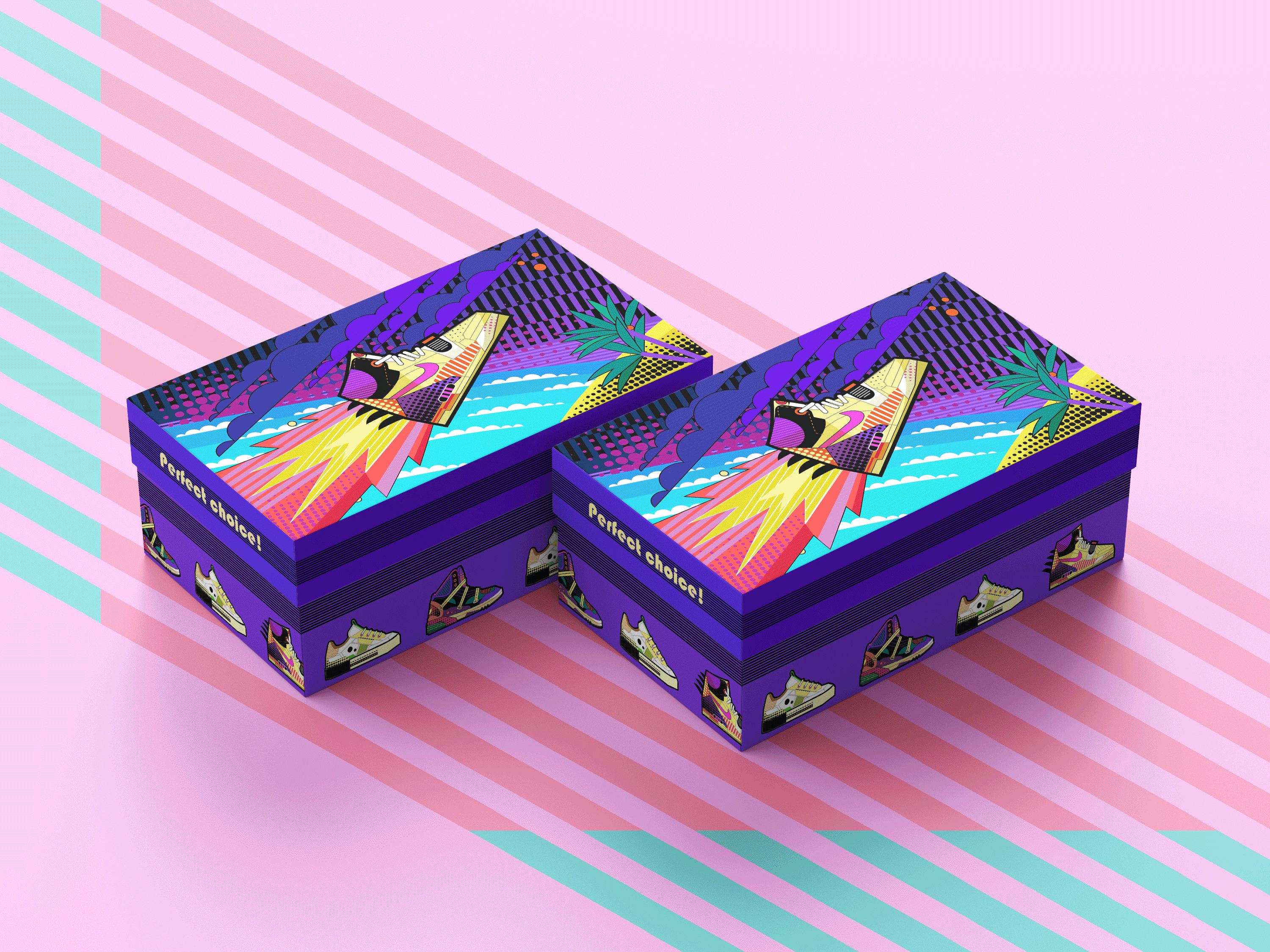 Летняя распродажа кроссовок — Изображение №21 — Брендинг, Иллюстрация на Dprofile