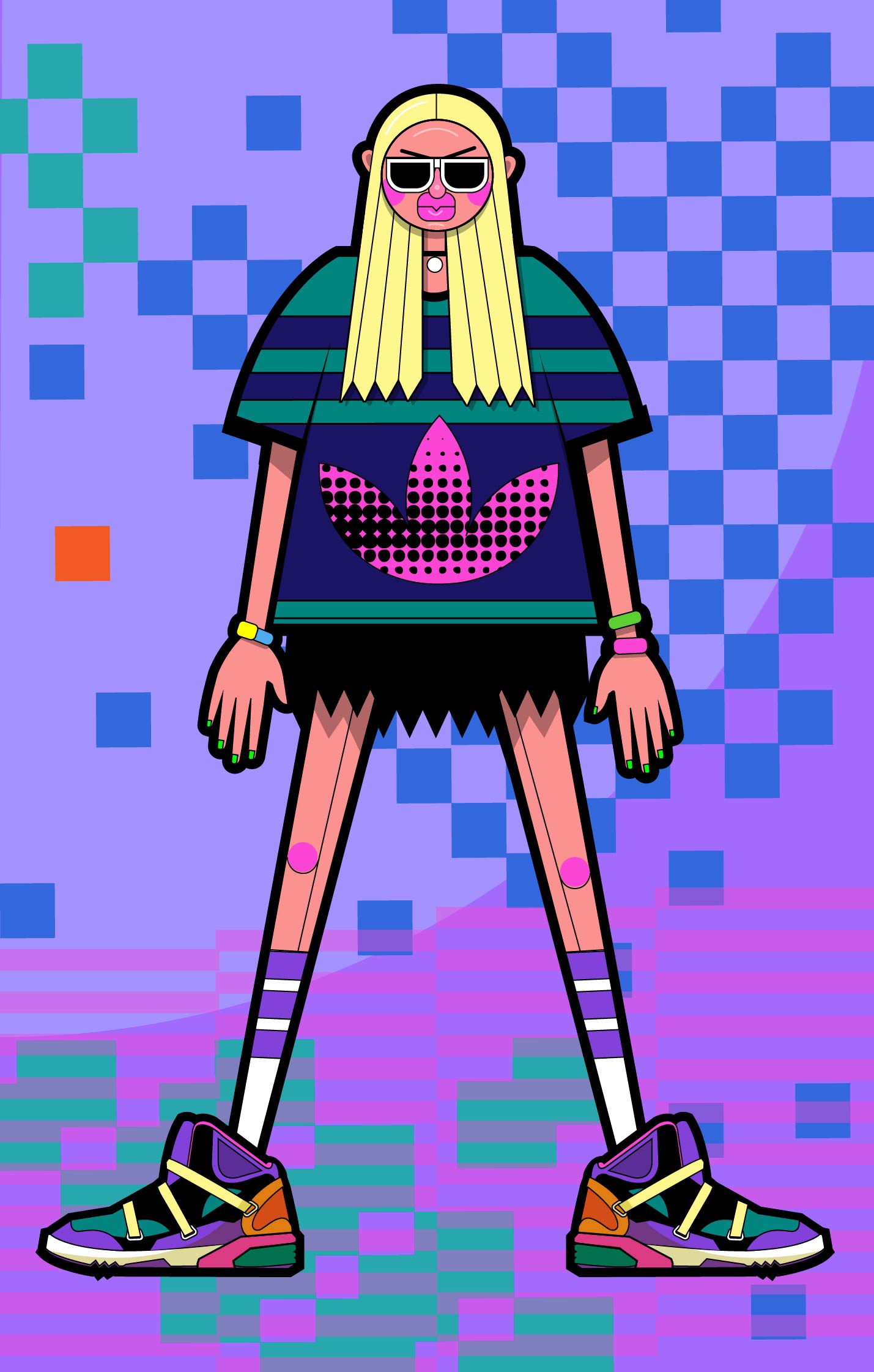 Летняя распродажа кроссовок — Изображение №8 — Брендинг, Иллюстрация на Dprofile