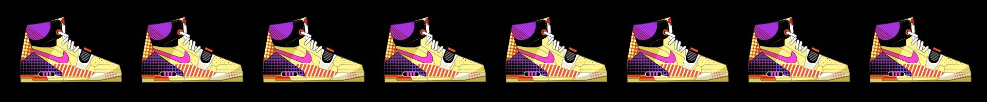 Летняя распродажа кроссовок — Изображение №6 — Брендинг, Иллюстрация на Dprofile