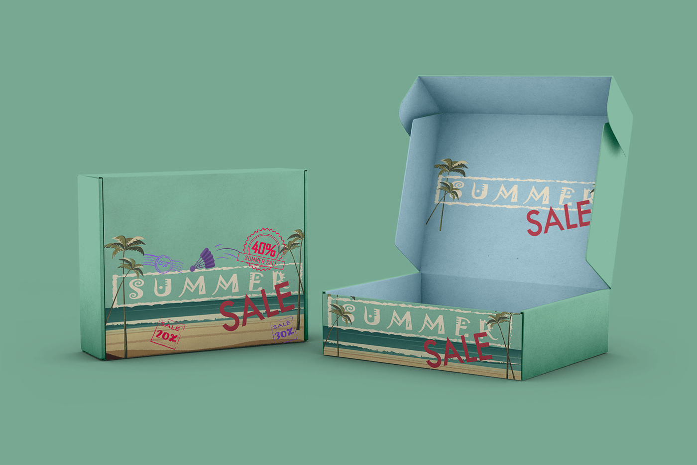 Summer Sale Рекламная иллюстрация — Изображение №10 — Иллюстрация, Маркетинг на Dprofile