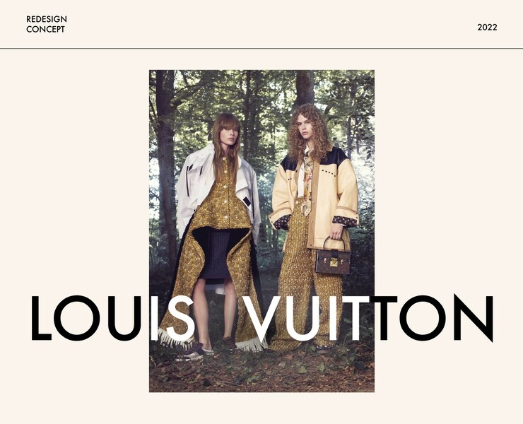 Louis Vuitton | Redesign Concept — Интерфейсы, Маркетинг на Dprofile