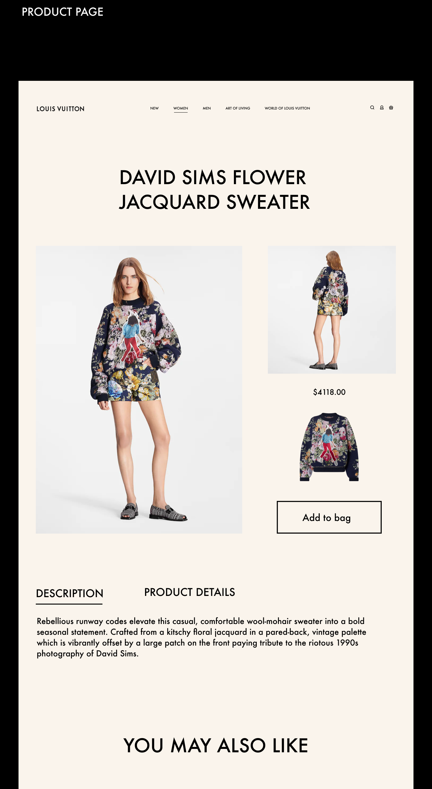 Louis Vuitton | Redesign Concept — Изображение №10 — Интерфейсы, Маркетинг на Dprofile