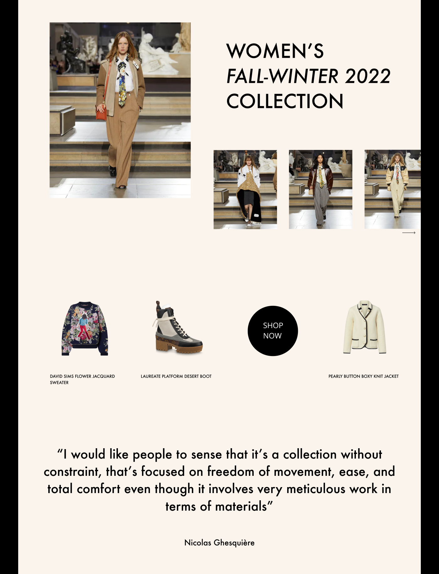 Louis Vuitton | Redesign Concept — Изображение №3 — Интерфейсы, Маркетинг на Dprofile