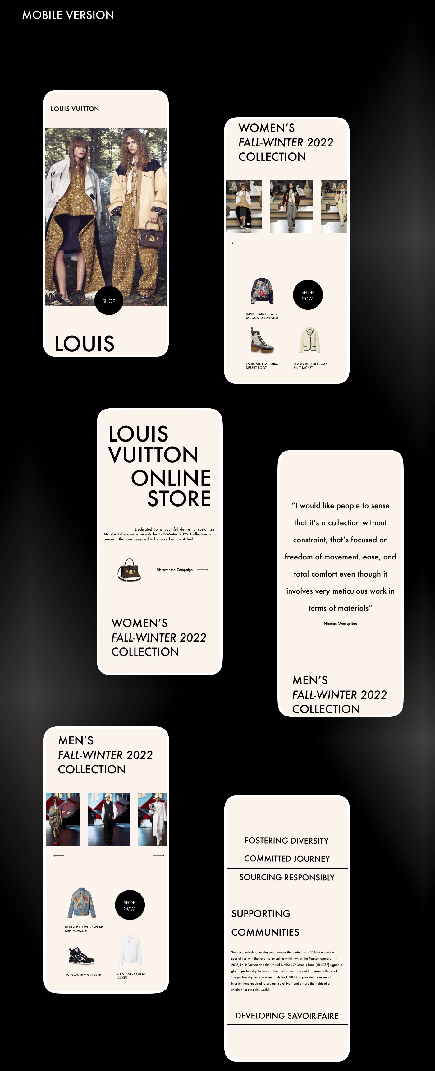 Louis Vuitton | Redesign Concept — Изображение №6 — Интерфейсы, Маркетинг на Dprofile