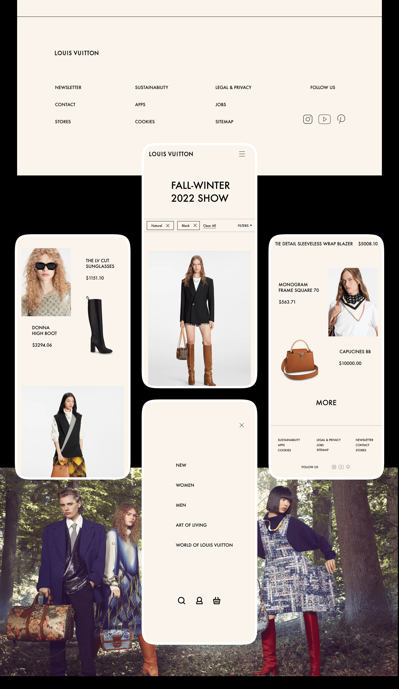 Louis Vuitton | Redesign Concept — Изображение №9 — Интерфейсы, Маркетинг на Dprofile