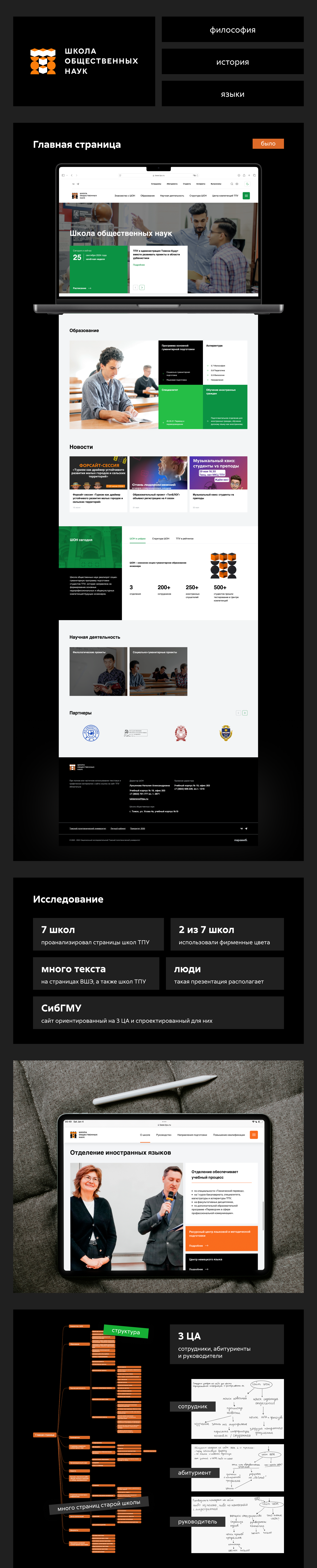 Сайт Школы общественных наук — Изображение №2 — Интерфейсы на Dprofile