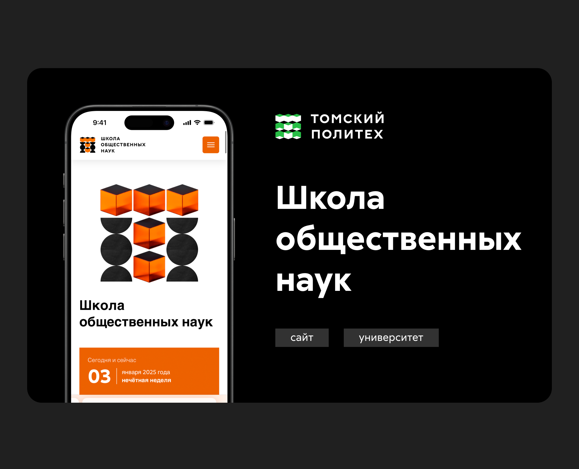 Сайт Школы общественных наук на Dprofile