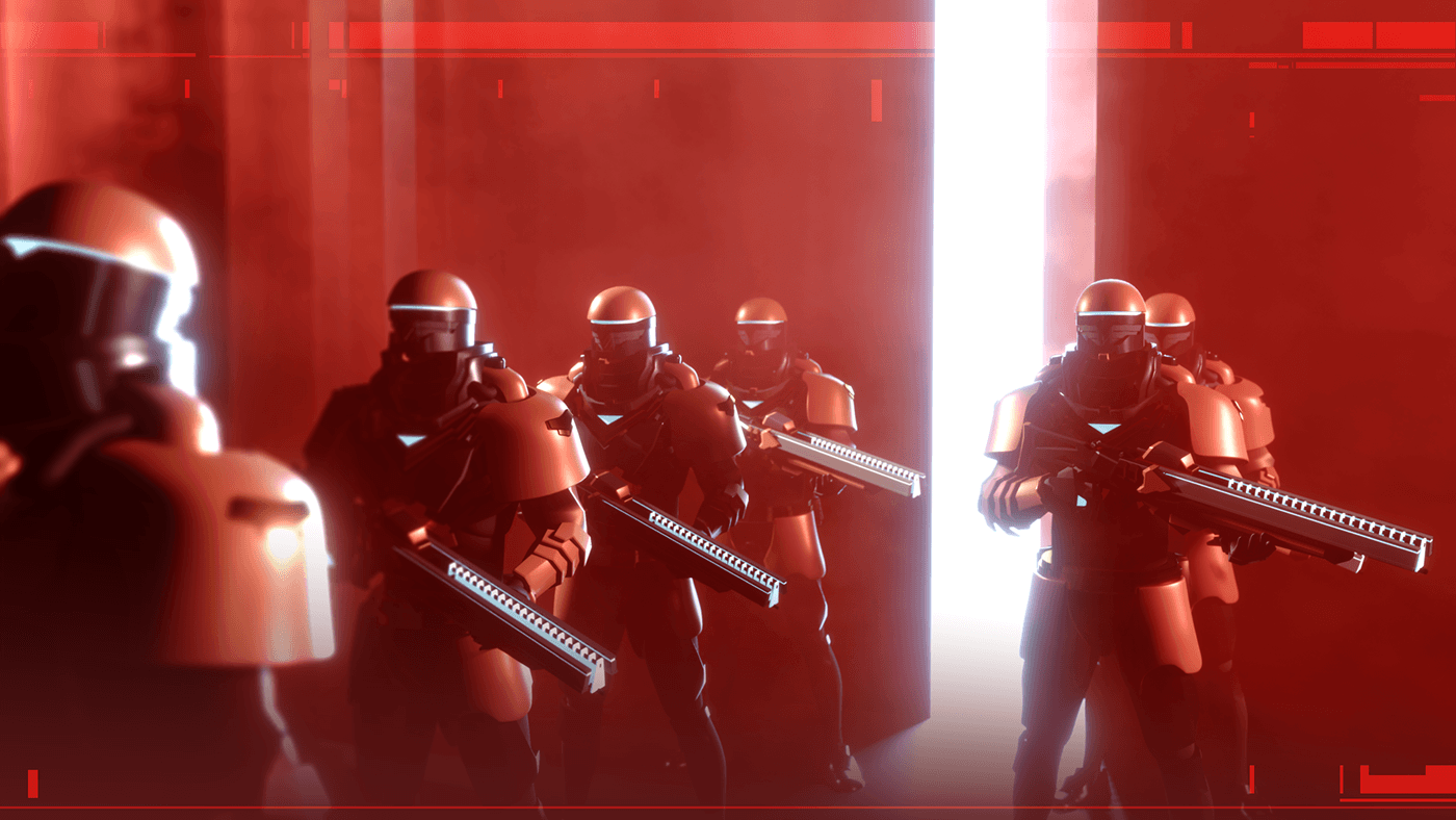 Гвардеец в красном — Изображение №4 — Иллюстрация, 3D на Dprofile