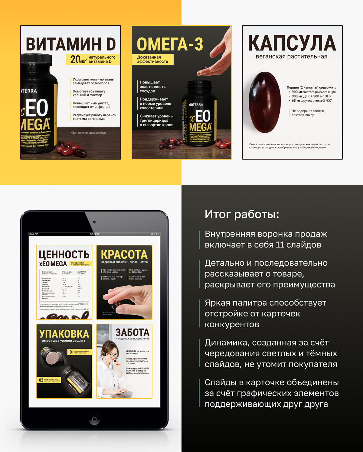 Дизайн карточки  и рич-контента для xeo mega от doterra — Изображение №4 — Графика, Маркетинг на Dprofile