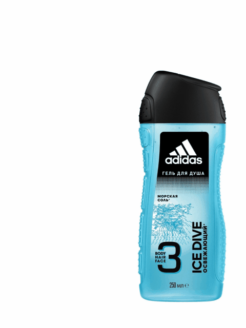 Дизайн карточки товара «Гель для душа adidas Ice Dive» — Изображение №3 — Графика, Маркетинг на Dprofile